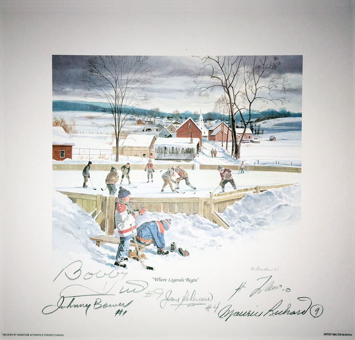 Where Legends Begin Lithograph Signed by Bower, Lafleur