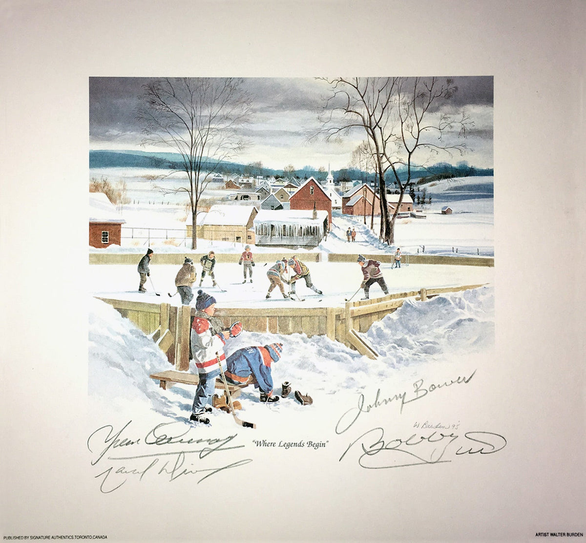 Where Legends Begin Litho - Bower, Hull, Cournoyer, Dionne-1