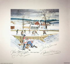 Where Legends Begin Litho - Bower, Hull, Cournoyer, Dionne-1