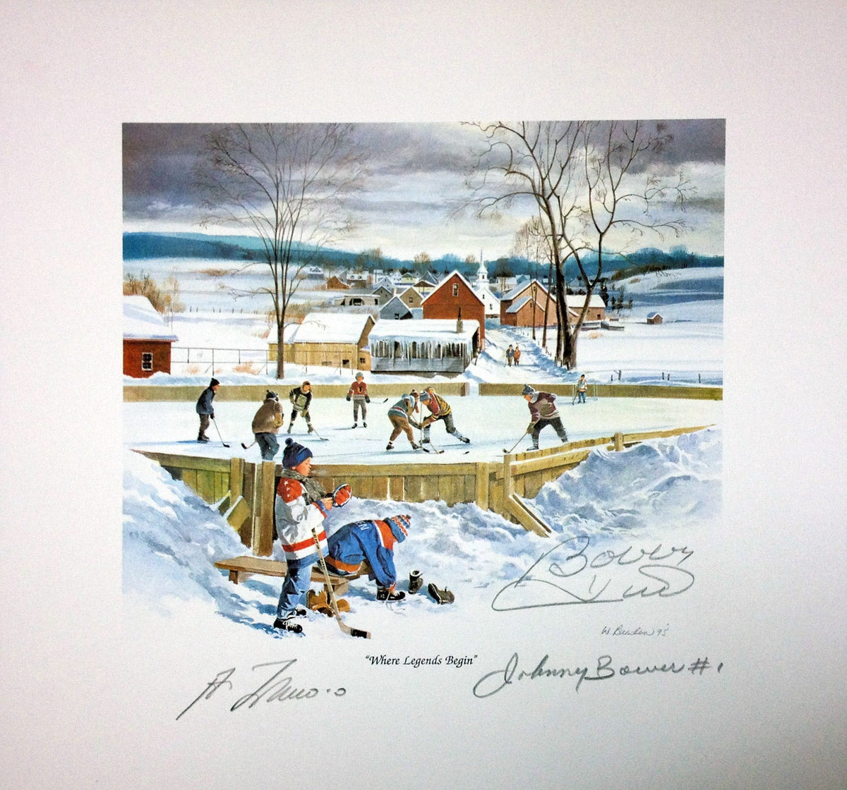 Where Legends Begin Litho Signed by Bower, Hull & Lafleur-1