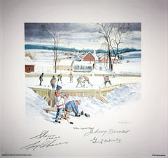 Where Legends Begin Lithograph Signed by Cheevers, Hall (10x10)-1