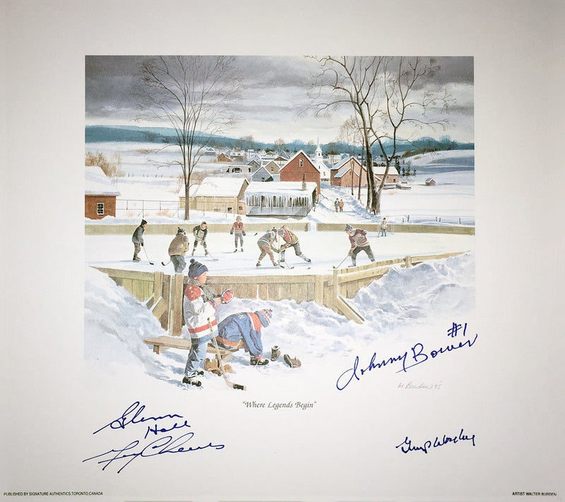 Where Legends Begin Lithograph Signed by Bower, Cheevers-1