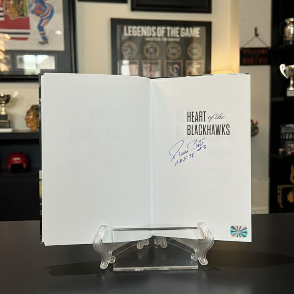 Heart of the Blackhawks Book Signed by Pierre Pilote-3