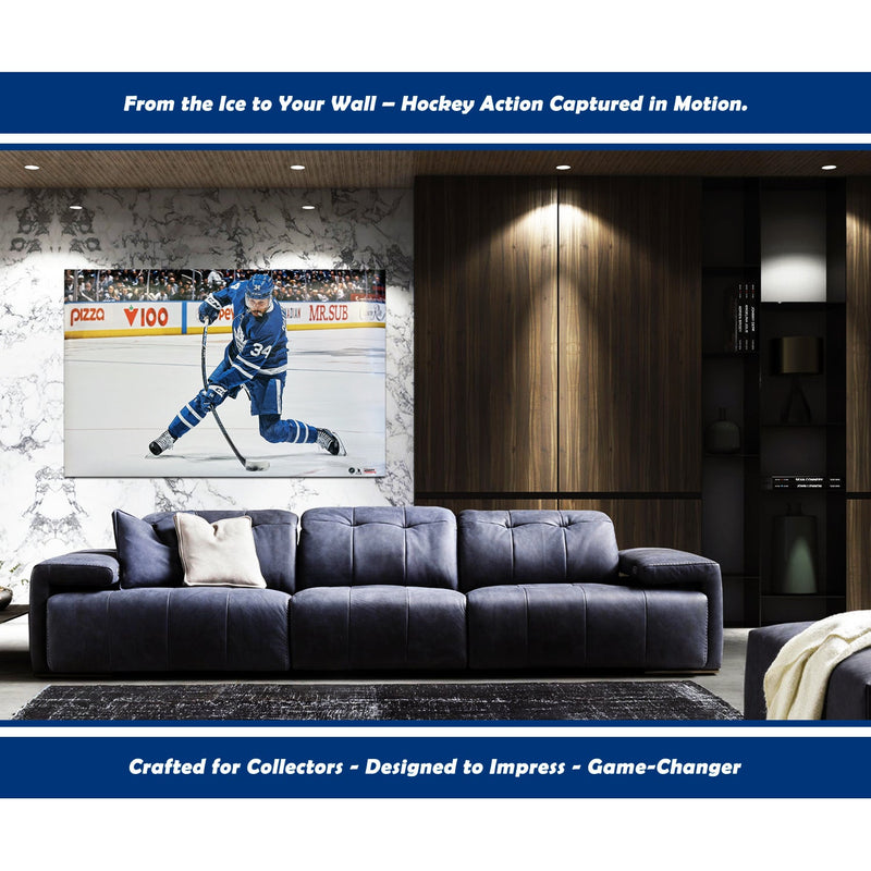 Auston Matthews Slapshot Toronto NHL Licensed Hockey Print-4
