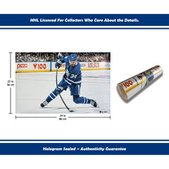 Auston Matthews Slapshot Toronto NHL Licensed Hockey Print-5
