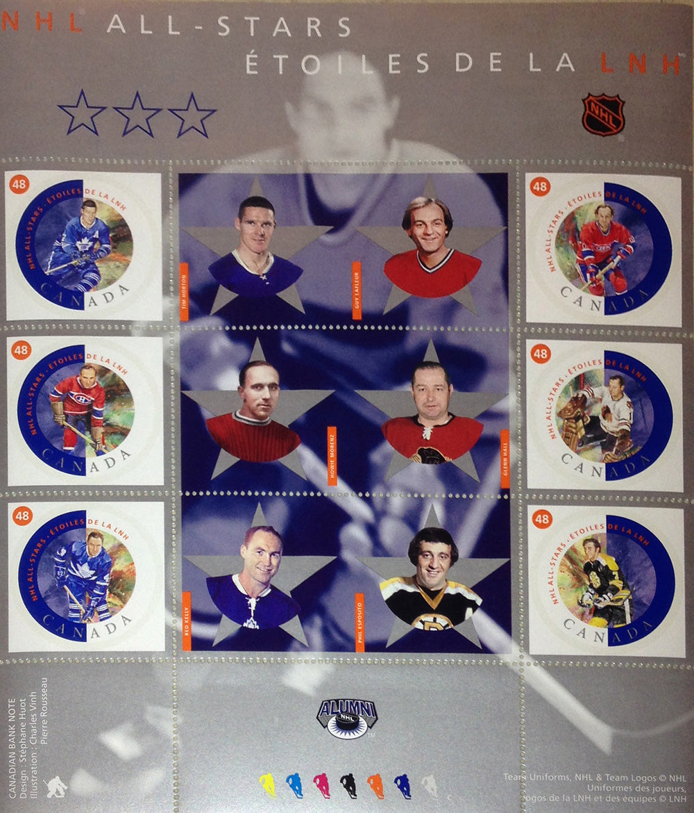 Canada Post 2002 Alumni All-Star Stamp Set-2