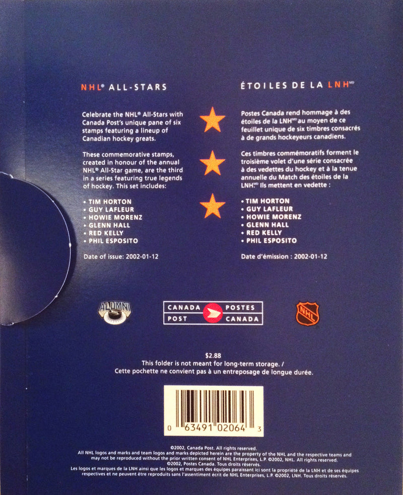 Canada Post 2002 Alumni All-Star Stamp Set-3