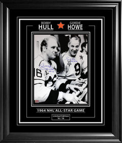 Gordie Howe & Bobby Hull Signed 11x14 Framed Photo #16 of 16-1