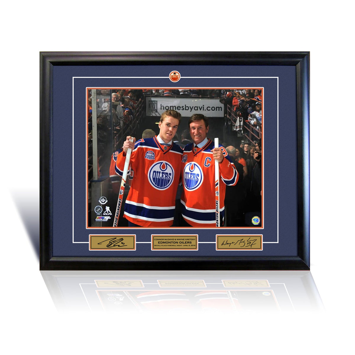 Wayne Gretzky and Connor McDavid Edmonton 16x20 Photograph-1