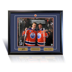 Wayne Gretzky and Connor McDavid Edmonton 16x20 Photograph-1
