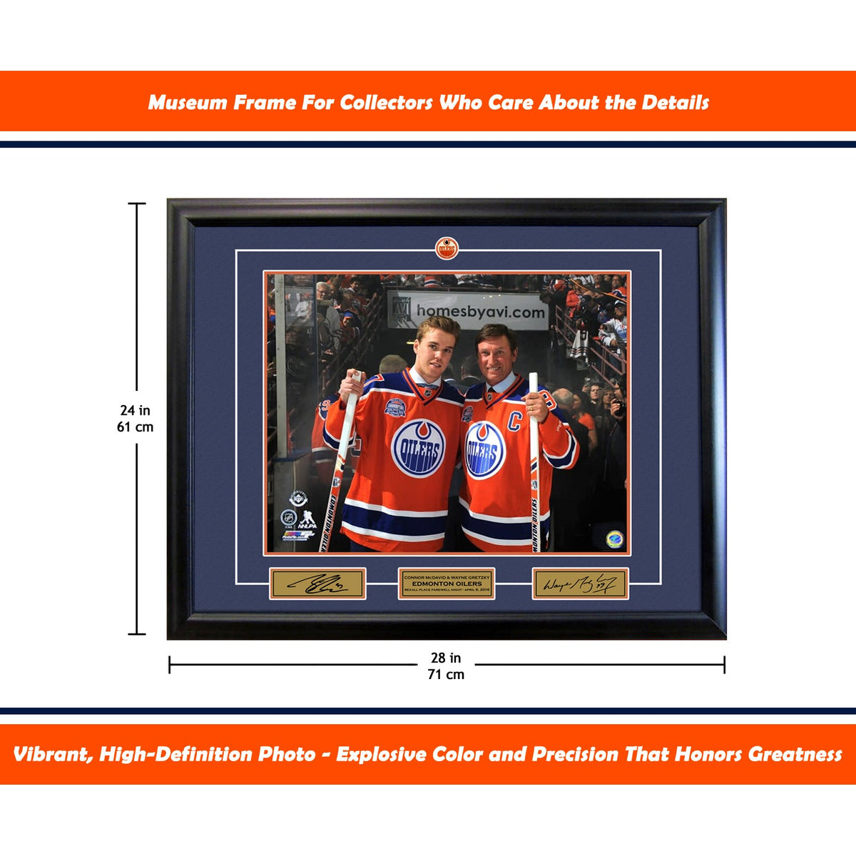 Wayne Gretzky and Connor McDavid Edmonton 16x20 Photograph-4