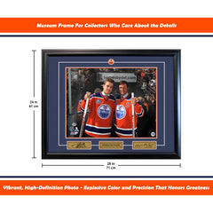 Wayne Gretzky and Connor McDavid Edmonton 16x20 Photograph-4