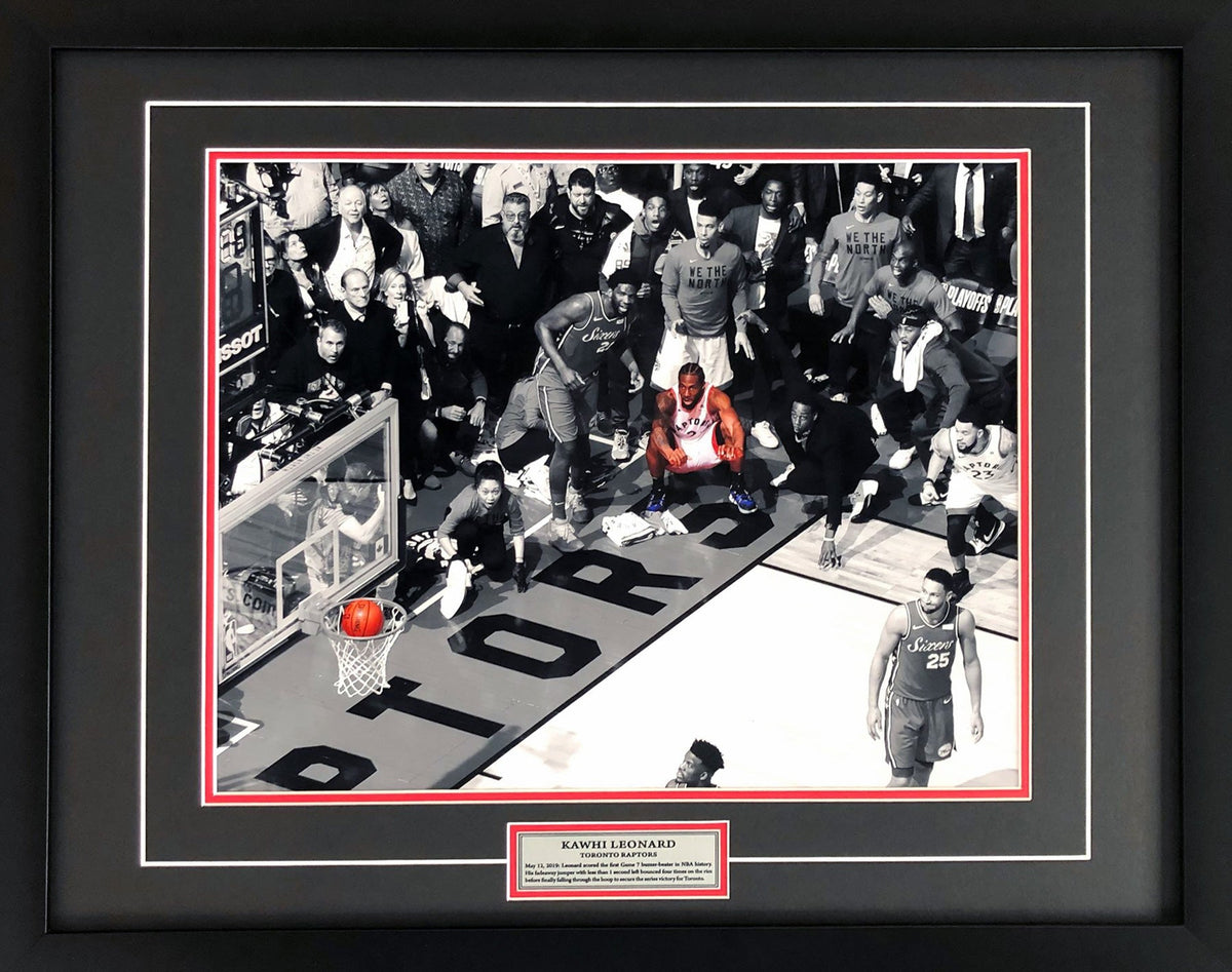 Kawhi Leonard Game 7 Buzzer Beater 16x20 Framed Photo-1