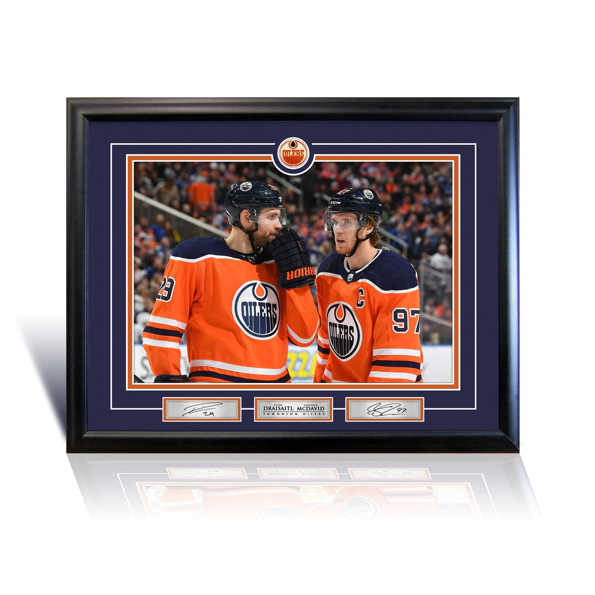 Connor McDavid and Leon Draisaitl Edmonton 16x20 Photograph-1