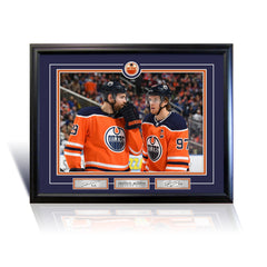 Connor McDavid and Leon Draisaitl Edmonton 16x20 Photograph-1
