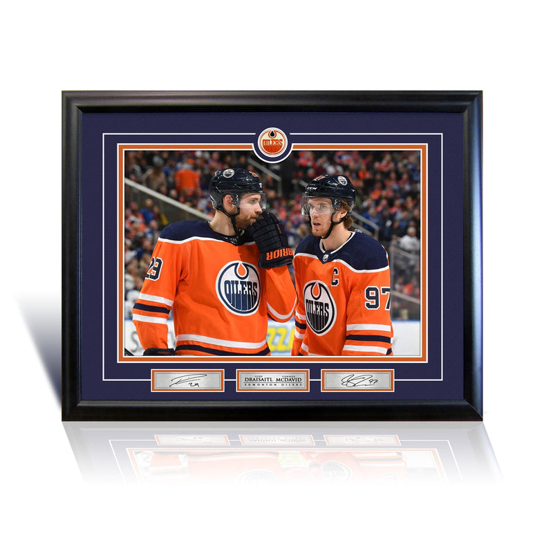 Connor McDavid and Leon Draisaitl Edmonton 16x20 Photograph-1