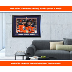 Connor McDavid and Leon Draisaitl Edmonton 16x20 Photograph-2