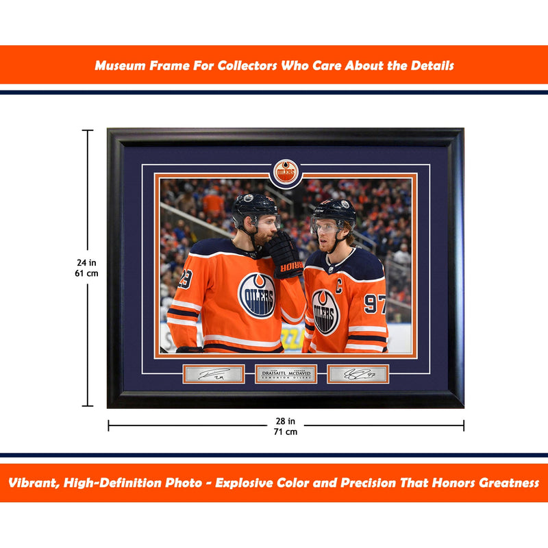 Connor McDavid and Leon Draisaitl Edmonton 16x20 Photograph-4