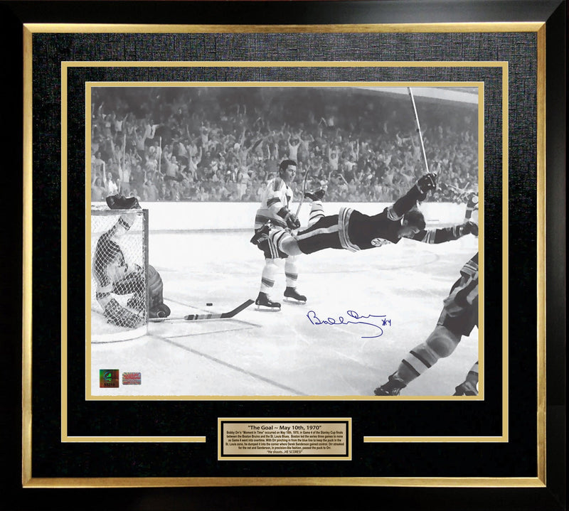 Bobby Orr “The Goal” Signed 16x20 Framed Photo-1