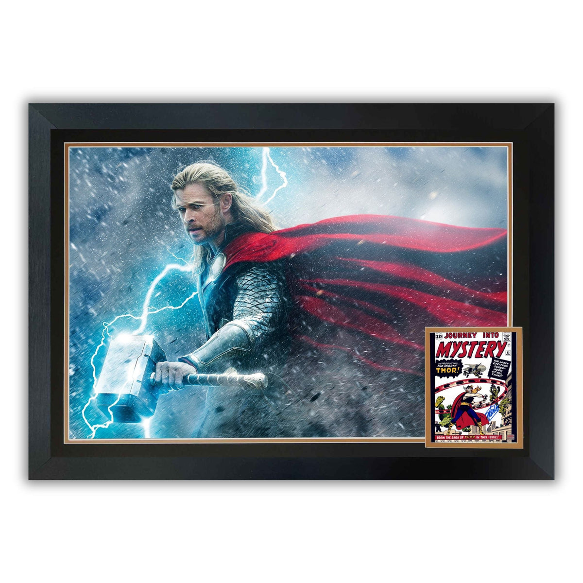 Stan Lee Autographed Thor First Appearance Framed Display