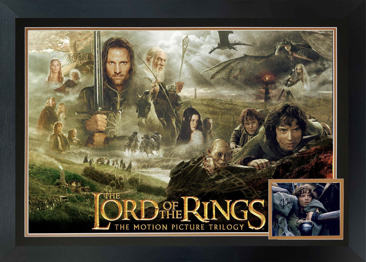 Elijah Wood Signed The Lord of the Rings Autographed Display