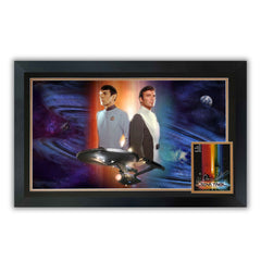 Shatner & Nimoy Dual Signed Star Trek Framed Print (38.5x28)-1