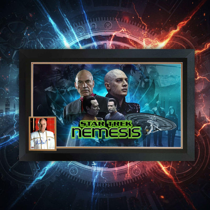 Patrick Stewart Signed Star Trek: Nemesis Display (38.5x28)-2