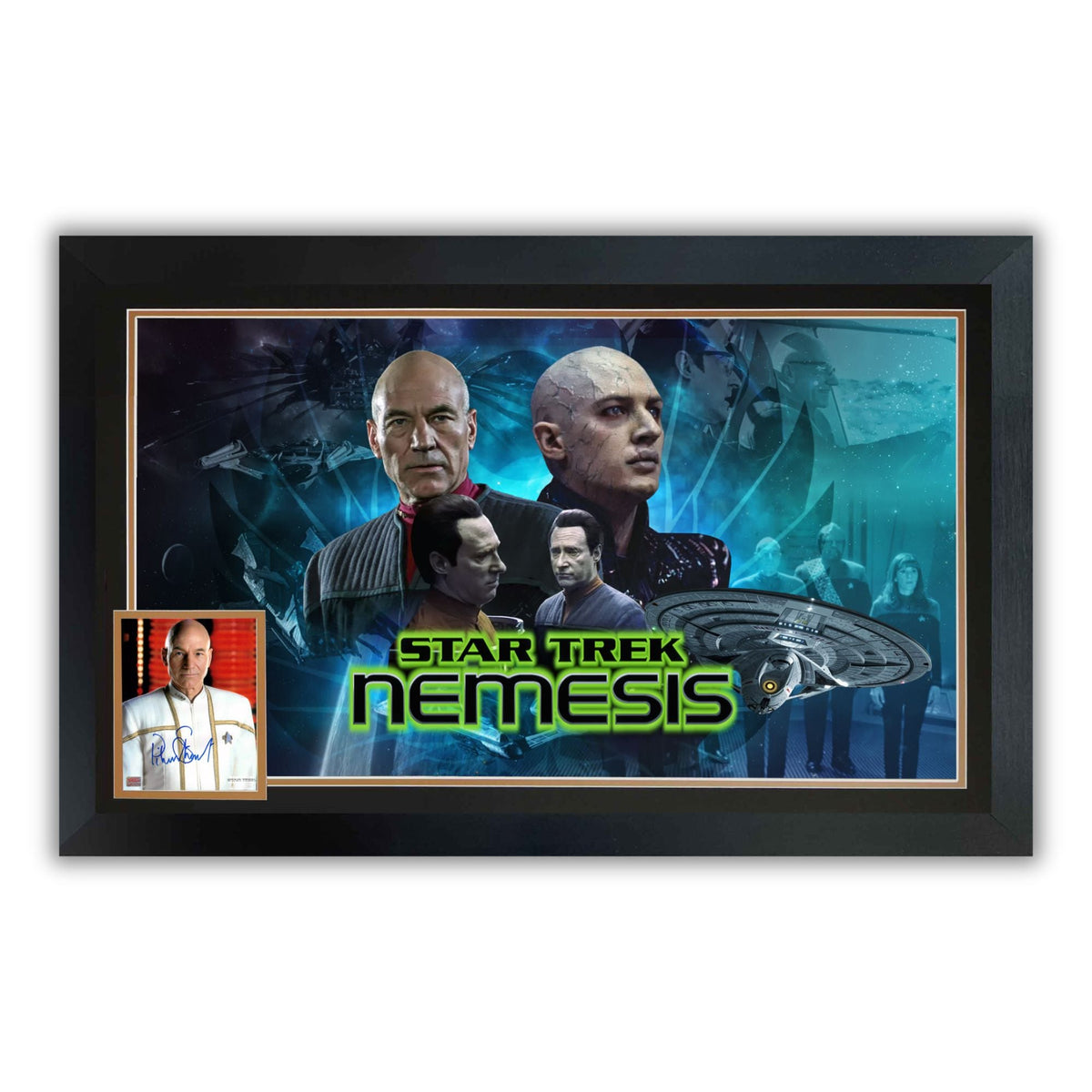 Patrick Stewart Signed Star Trek: Nemesis Display (38.5x28)-1