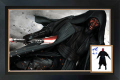 Ray Park Signed Darth Maul Framed Star Wars Collectible (38.5x28)-1