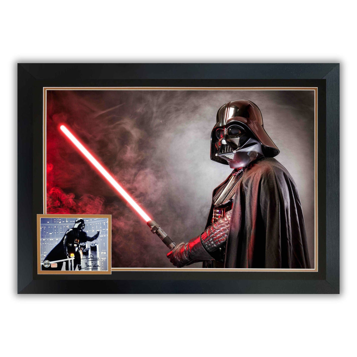 David Prowse Autographed Darth Vader Framed Display (38.5x28)-1