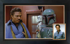 Billy Dee Williams Signed Lando & Boba Fett Framed Photo-1