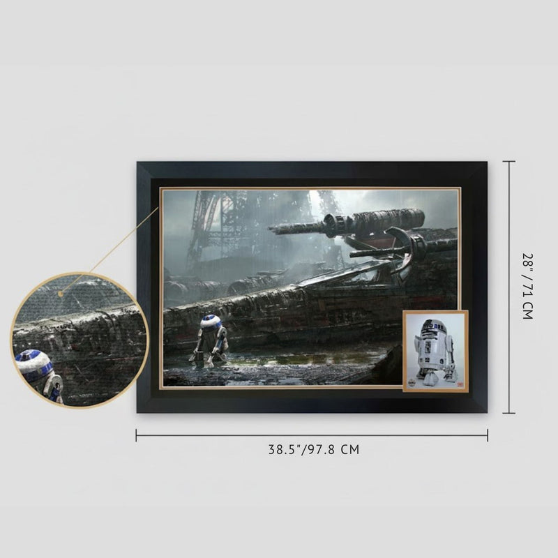 Kenny Baker Signed Star Wars R2-D2 Dagobah Framed Photo (38.5x28)-5