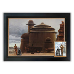 Anthony Daniels Signed Star Wars C-3PO & R2-D2 Framed Photo-1