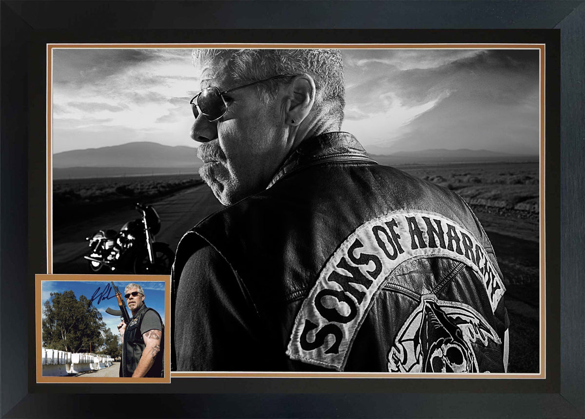 Ron Perlman Signed Sons of Anarchy - Clay Morrow AK-47 Display