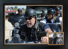 Ron Perlman Signed Sons of Anarchy Framed Motorcycle Photo-1