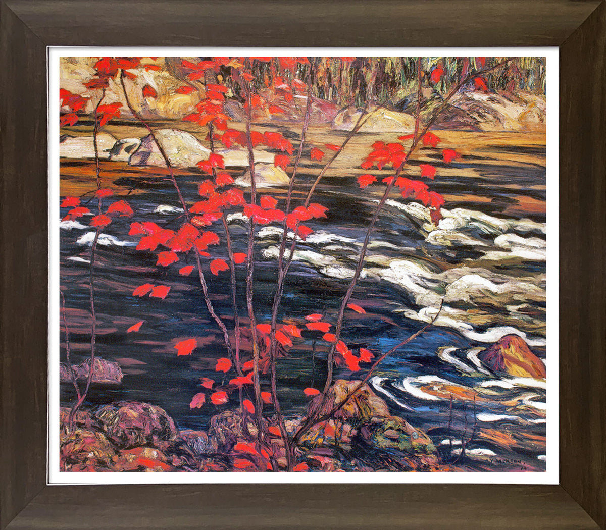 A.Y. Jackson Group of Seven “Red Maple” Framed Print (28x24)-1