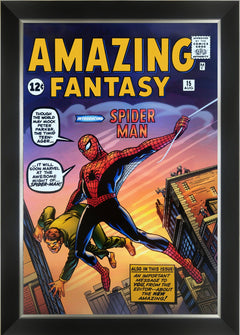 Marvel Amazing Fantasy Spider-Man #15 Cover Framed Poster-1