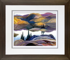 Franklin Carmichael Group of Seven “Mirror Lake” Framed Print-1