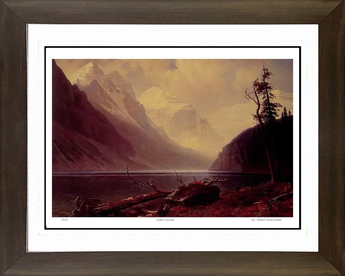 Albert Bierstadt “Lake Louise” Framed Print (30x24)-1