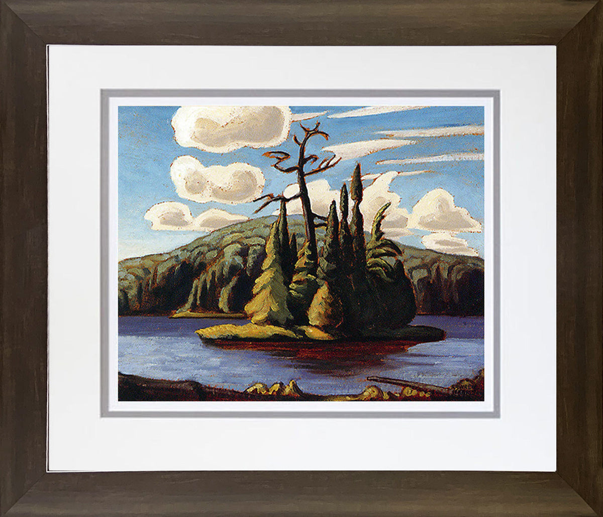 Lawren Harris Group of Seven “Island in the Lake” Framed Print-1