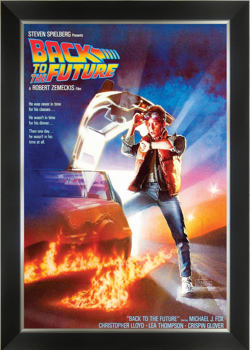 Back to the Future Michael J. Fox Vintage Framed Film Poster-1