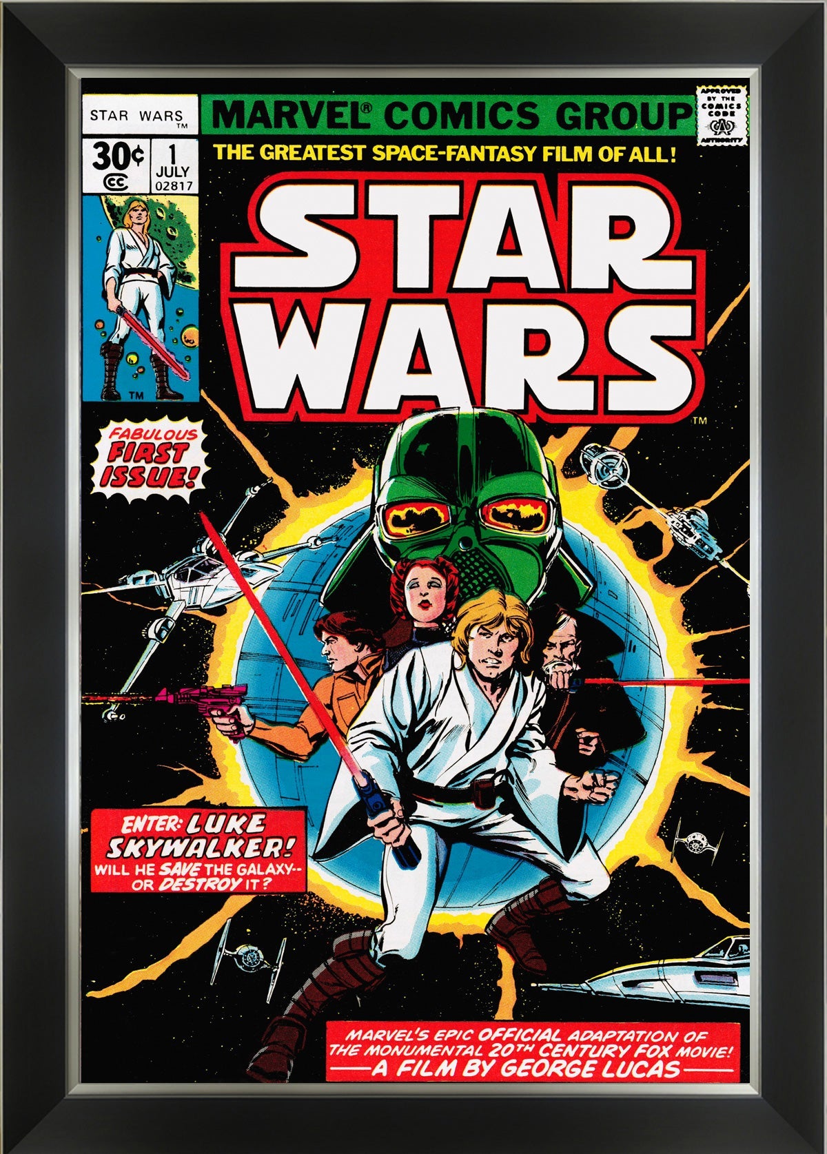 Marvel Star Wars #1 First Issue Comic Cover Reproduction