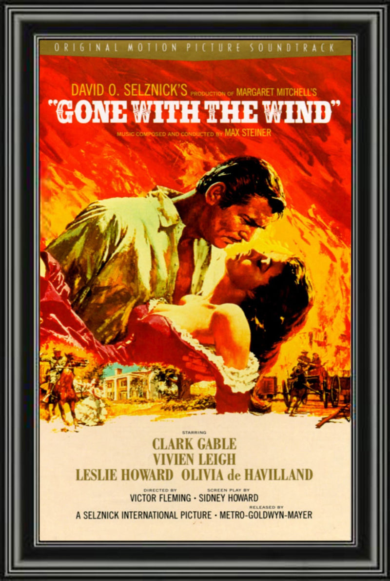 Gone with the Wind Vintage Framed Film Poster (33.5x23.5)-1