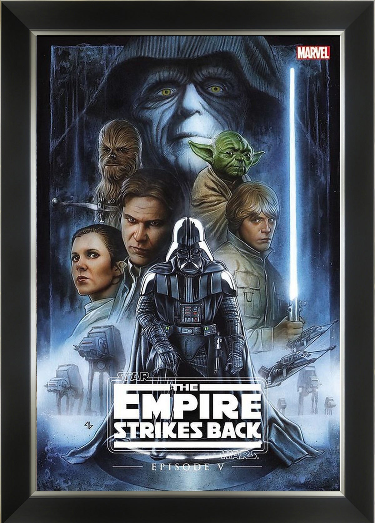Star Wars The Empire Strikes Back Marvel Comic Framed Poster