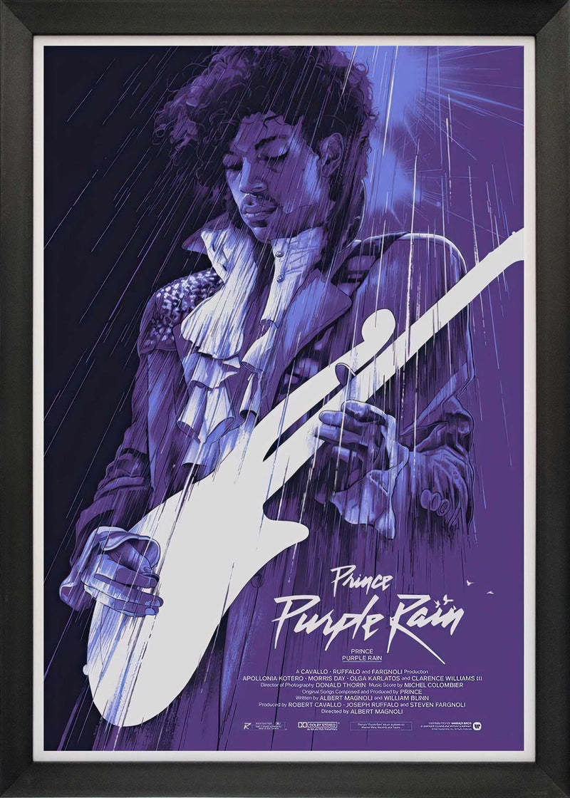 Prince Purple Rain Framed Music Movie Poster (33.5x23.5)-1