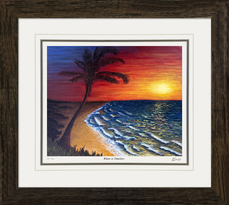 Water Is Timeless - Framed Painting Print /77 by Ryan Lewis-1