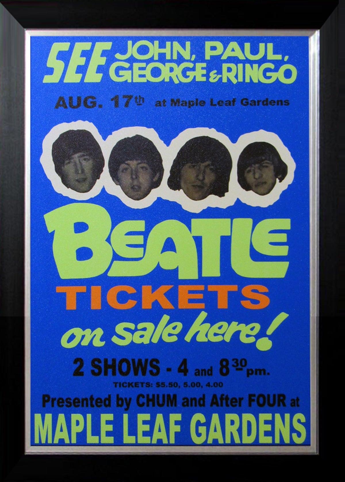 The Beatles Maple Leaf Gardens 1966 Framed Photo (33.5x23.5)-1
