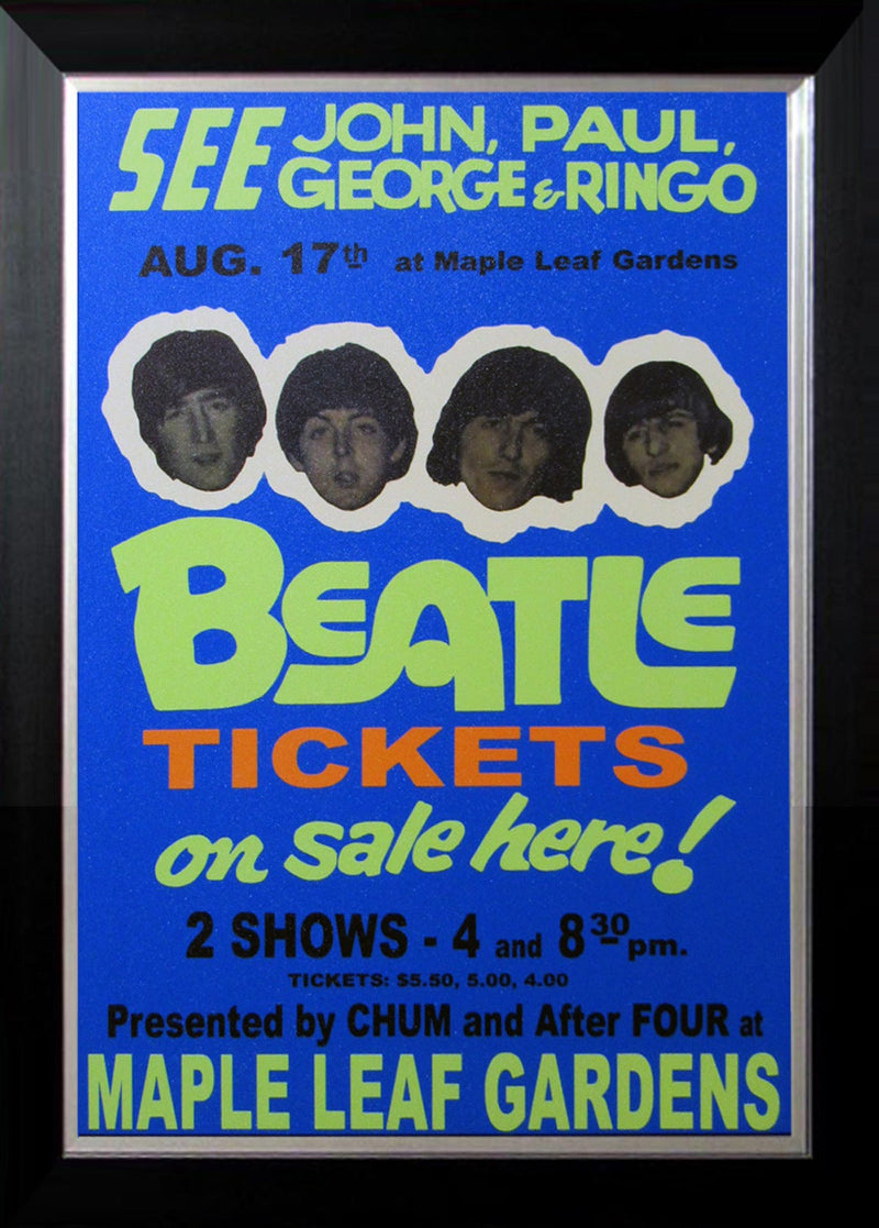 The Beatles Maple Leaf Gardens 1966 Framed Photo (33.5x23.5)-1