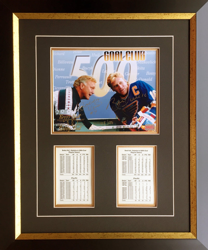 Bobby Hull & Brett Hull Signed Photo-1