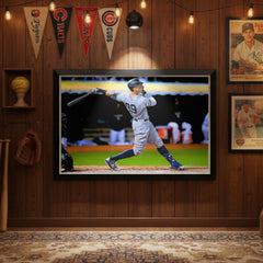 Aaron Judge New York Yankees #99 Framed Canvas Wall Art (33x23)-2